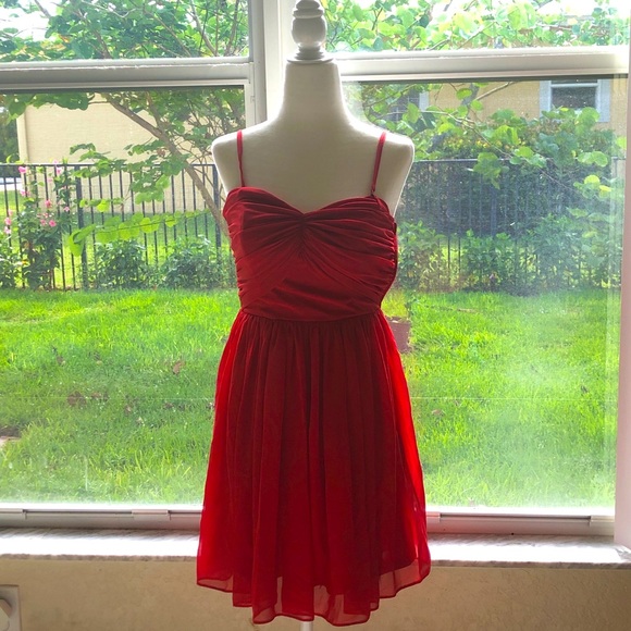 ASOS Red Valentine Dress | Size 4 - Picture 1 of 8
